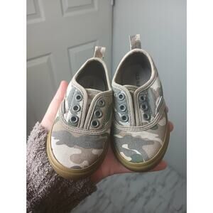 Old Navy 1994 Camo Print Canvas Slip On Toddler Shoes Sneakers Size 5 (5C)